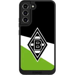 Nivocase Handyhülle für Samsung Galaxy S22+ Hülle NIVOpure Case Schwarz Borussia Mönchengladbach Gladbach (Samsung Galaxy S22+), Smartphone Hülle, Schwarz