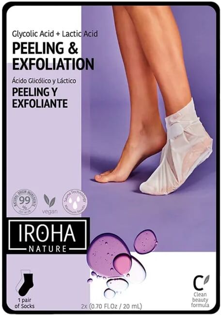 Iroha Nature Meias Peeling E Esfoliantes Com Ácido Glicólico