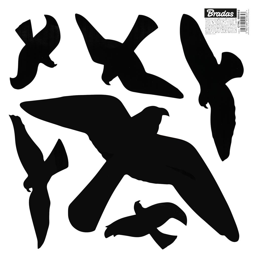 Bradas Grosse Vogelscheuchen-Aufkleber, 6 Stück. (53983334)