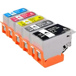 5 kompatible Tinten ersetzt Epson C13T02G740 202XL Multipack KCMY PBK
