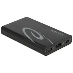 Delock Netzteil Wechselstrom 100-240 V (60 W, 3 Ports), USB Ladegerät, Schwarz