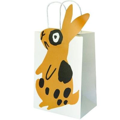 Geschenktüte Ostern, Hase, Weiß, Mix
