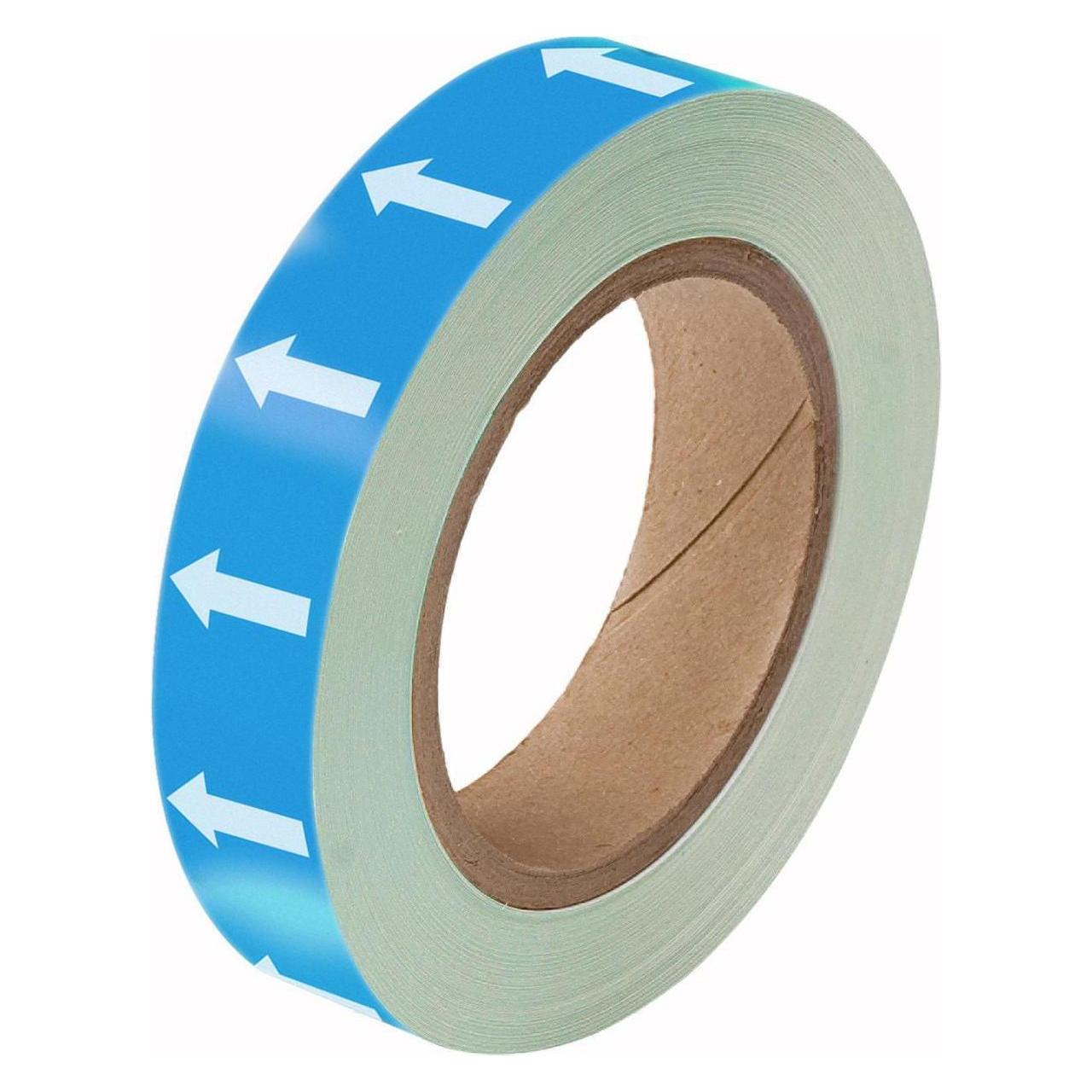Brady Markierungsband mit Richtungspfeilen, 25mm x 33m, Blau / Weiss (275103)