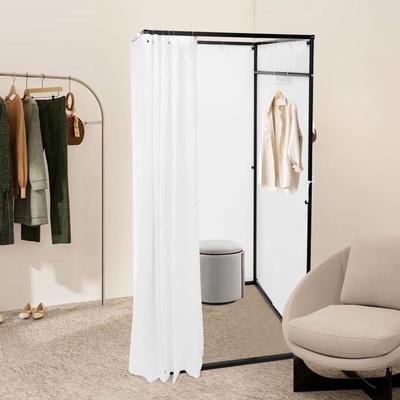 Premium Retail Fitting Room Booth Portable Changing Room With Iron & Linen Cloth For Stores And Events Premium Retail Fitting Room Booth Portable Changing Room With Iron & Linen Cloth For Stores And Events