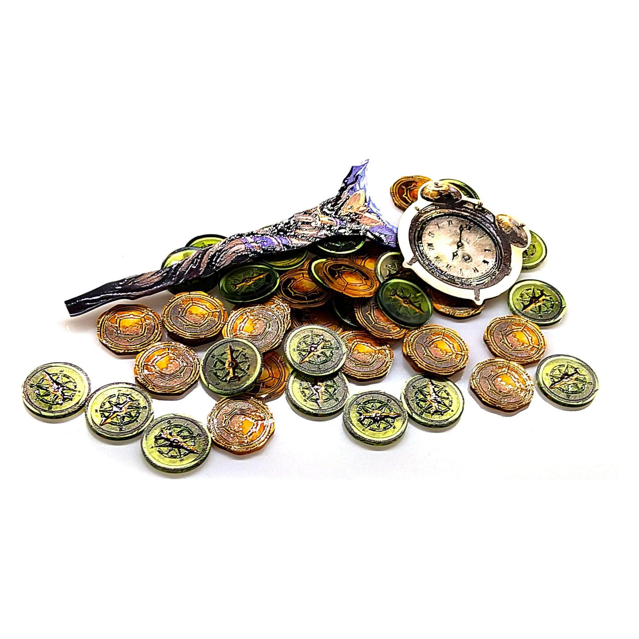 E-Raptor Token und Marker: Token für verlorene Ruinen von Arnak + Expeditionsführern (GB) (ERA31723)