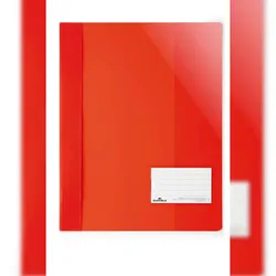 Durable Sichthefter A4 überbreit rt mit Fenster und Innentasche