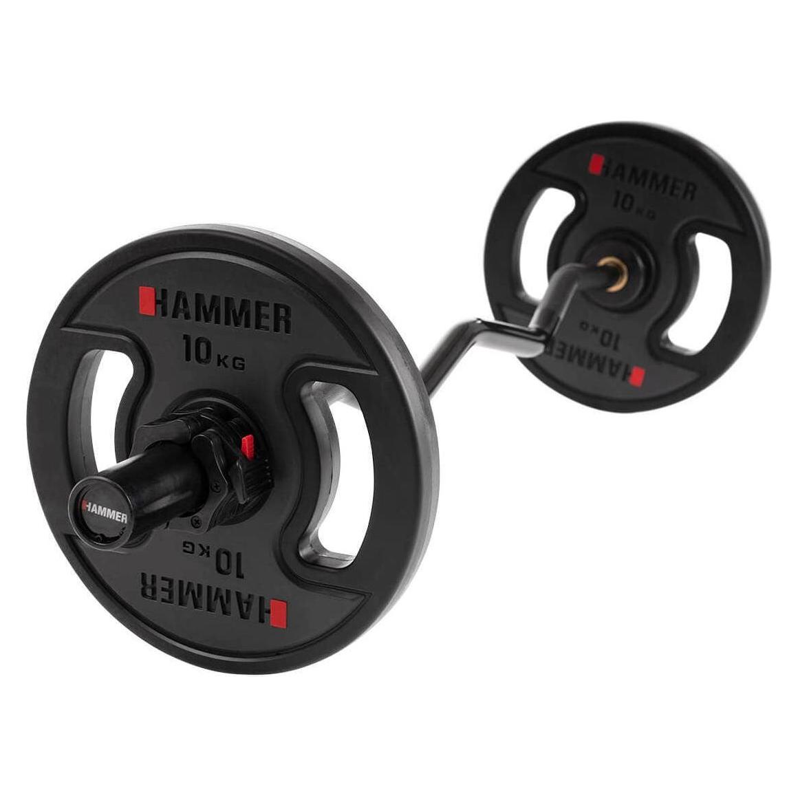 Hammer Fitness Premium SZ-Curlstange 50 mm, Black (17641)