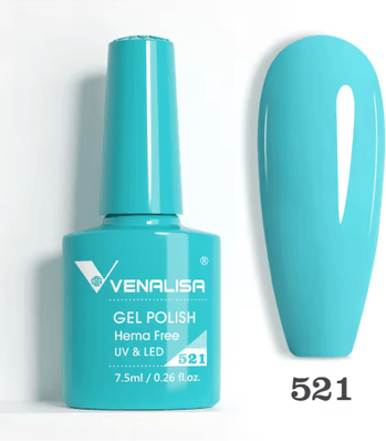 Inspire Picks Venalisa HEMA And TPO Free Glitter Gel Nail Polish Jelly Pink Nude Collection 521 Hemafree