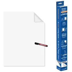 Legamaster Wall Mountable Paper Chart Foil Magic-Chart Blanko 60 x 80 cm Recycelbar Weiß 25 Blatt