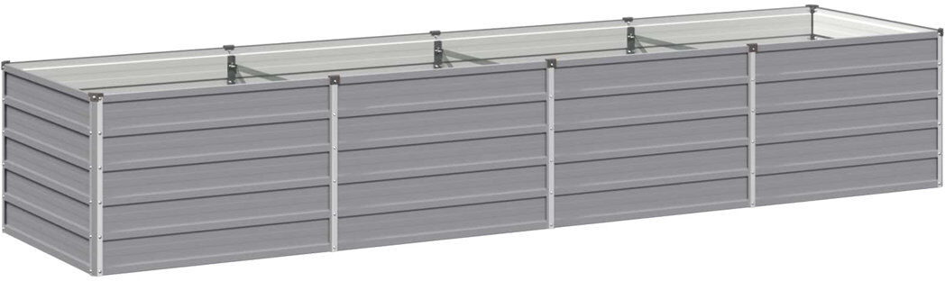 Rio Raised Garden Bed Grey 55cm H x 320cm W x 80cm D