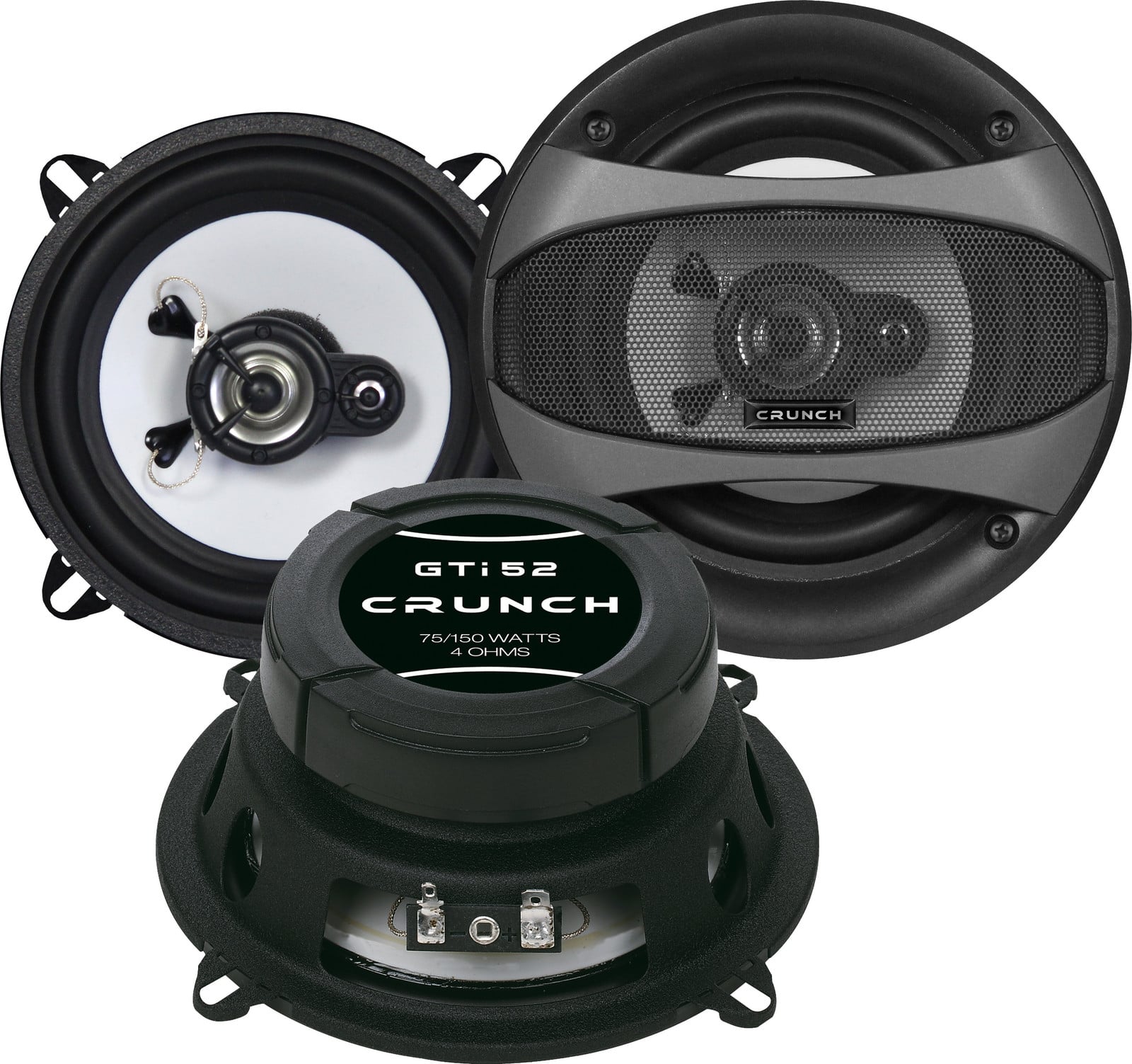 Crunch GTI52 2-weg luidspreker, 75 W RMS, 4 ohm, polypropyleen, 53 mm