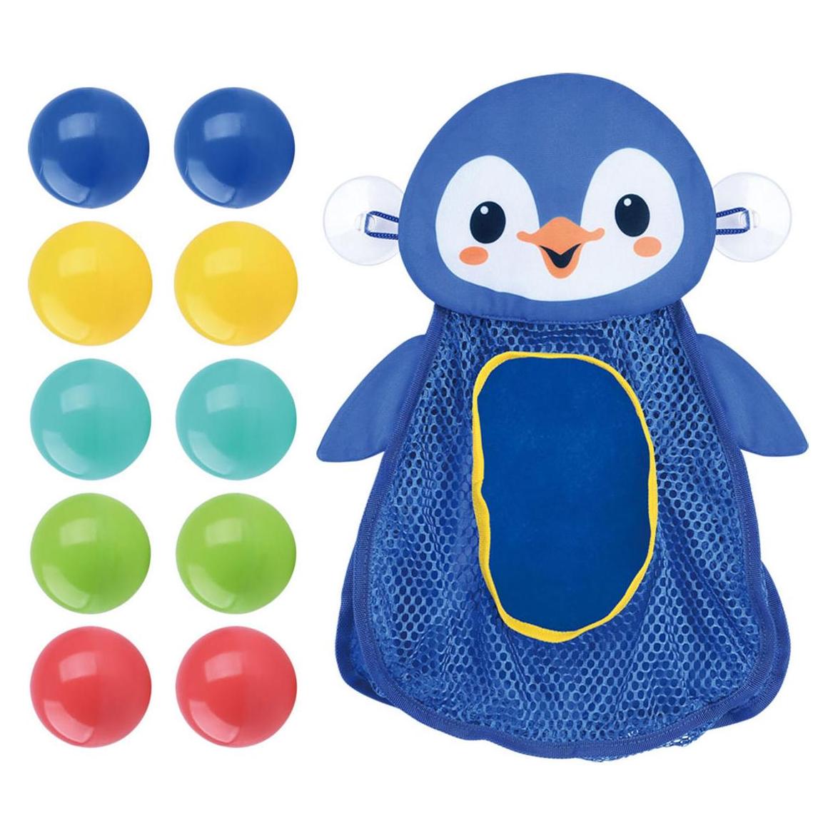 Play Badespielzeug-Aufbewahrung Pinguin mit Bällen, 11-tlg. (49619565)