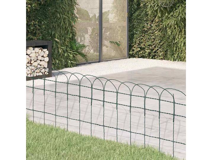 vidaXL Beetzaun Pulverbeschichtetes Eisen 10x0,4 m