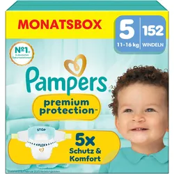 Pampers Premium Protection (Gr. 5, Monatsbox, 152 Stk.)