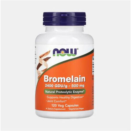 NOW BROMELAIN 500mg 120 CAPSULAS
