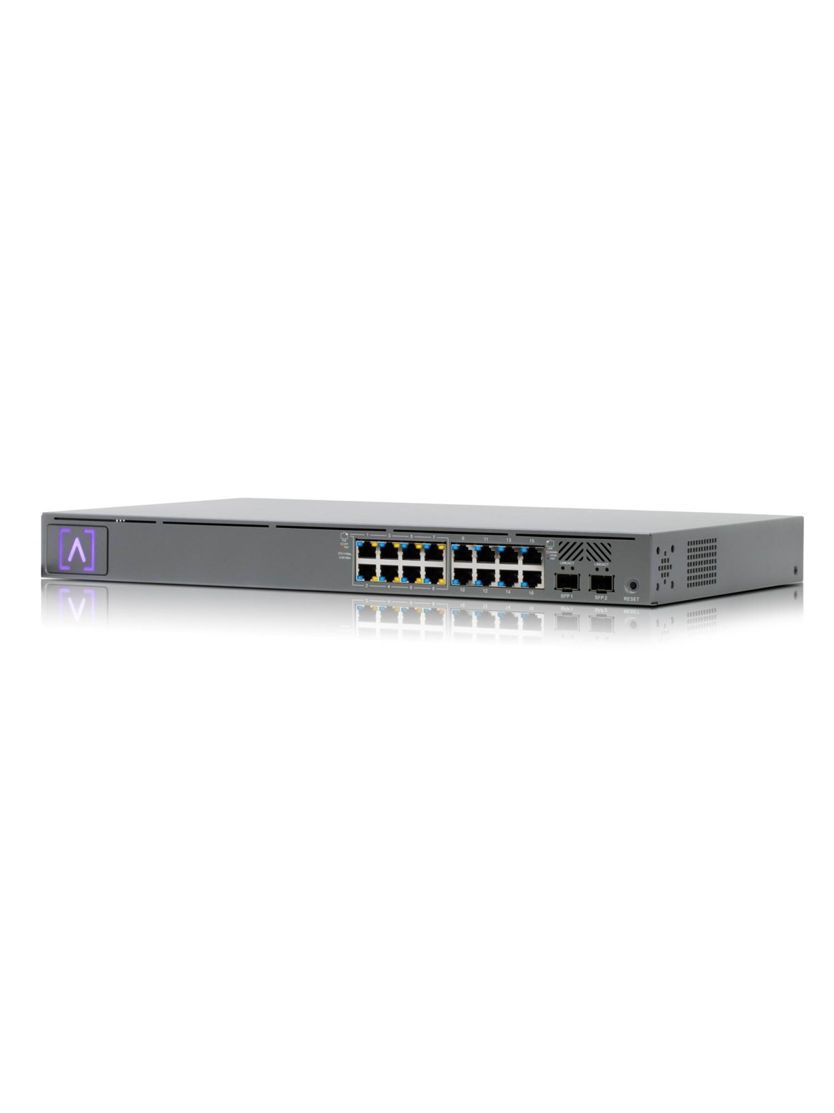Alta Labs S16-POE 18-Port Switch (8-Port 1G RJ45 / 8-Port 1G RJ45 Total PoE+ 120W / 2-Port SFP)