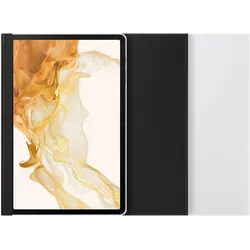 Samsung Note View Cover (Samsung Galaxy Tab S7+, Samsung Galaxy Tab S8+), Tablet Hülle, Schwarz