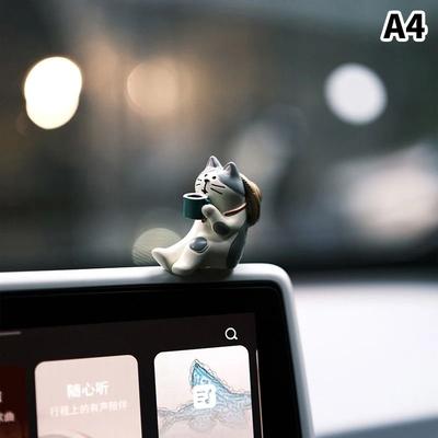 Uplift Essentials Whimsical Garden Miniature Cat Action Figures a4