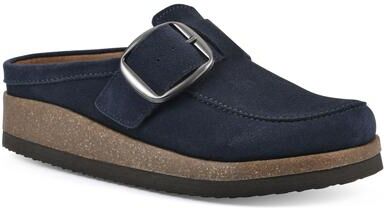 Women's Bueno Footbeds Clog by White Mountain in Navy Suede (Size 8 M)