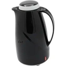 Helios Isolierkanne Wave 1.5L Schwarz, spülmaschinengeeignet, Thermoskanne, Schwarz