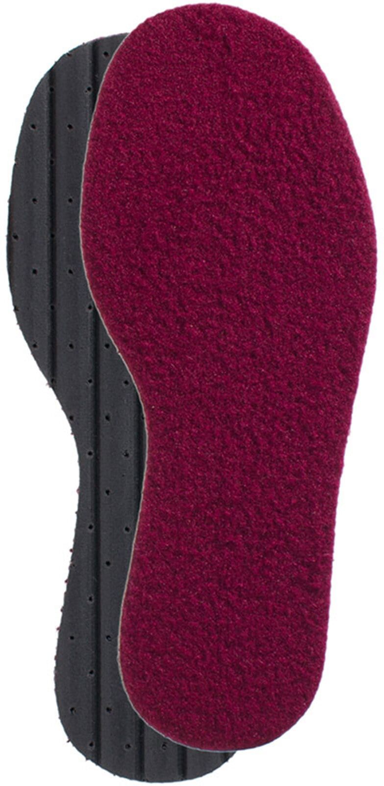 Einlegesohlen COLLONIL "Fleece", Damen, Gr. 37, rot, schwarz, Einlegesohlen Einlegesohlen