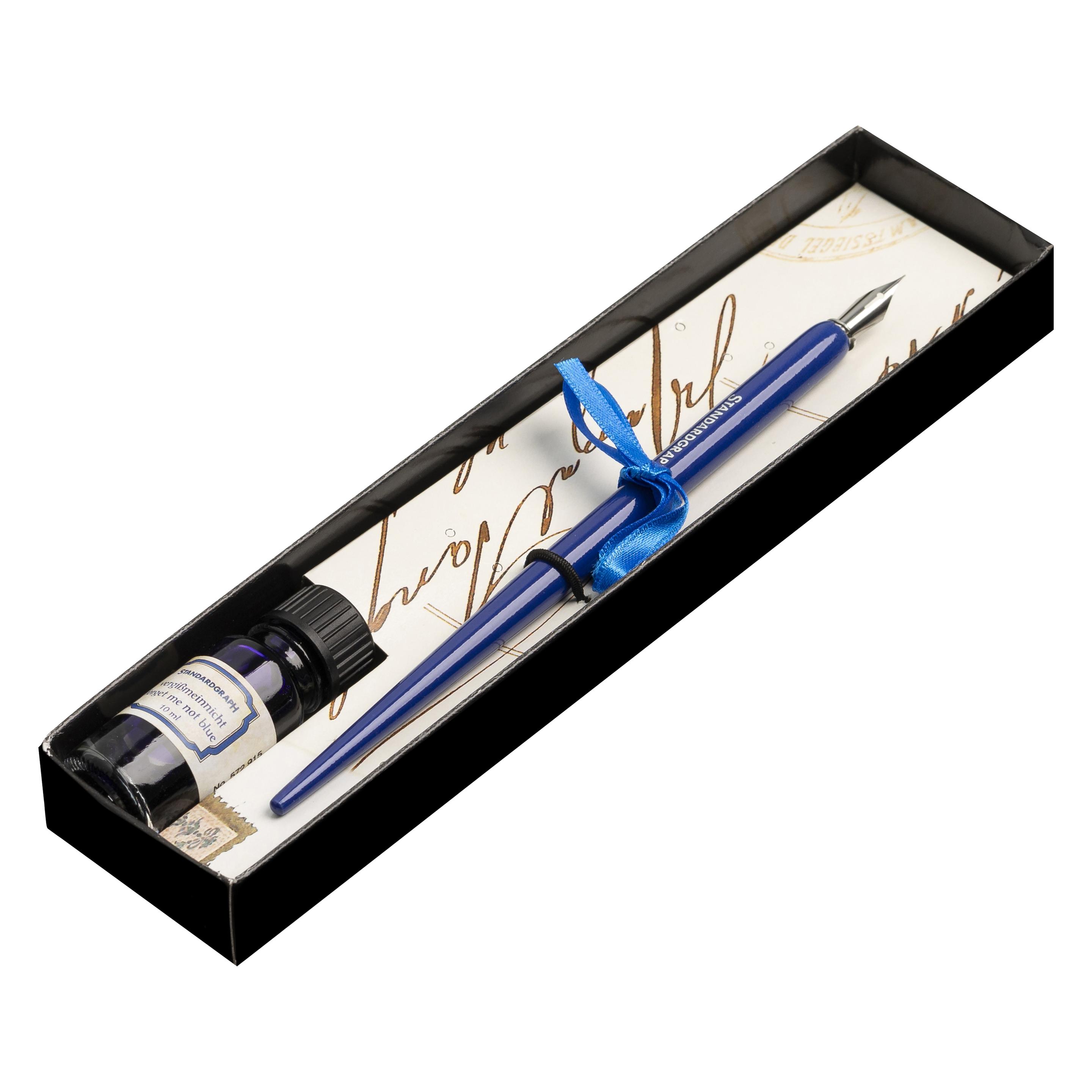Standardgraph Kalligraphie-Set Simple Blau Federhalter + Tinte 10ml (1x) (ST-1202-04-SG)