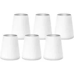 BECHER Power Weiß-Silber 380 ml 6er Set