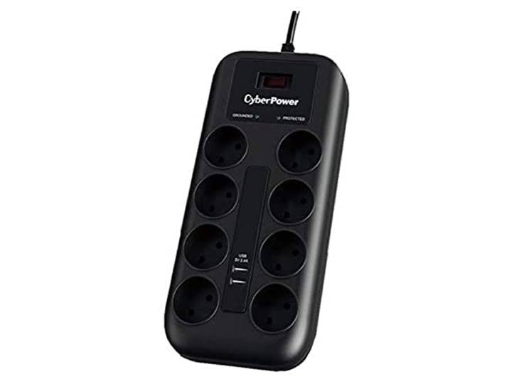Cyberpower Prof. 8xSchuko/2xUSB Surge beschermfolie P0820SUF0-DE merk