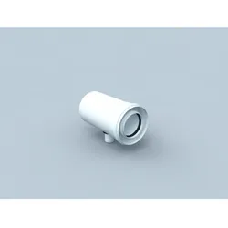 Bertrams Polyline LAS Rohr 41RLE60 DN 60/100, Rohr mit Entwässerung, innen, weiß