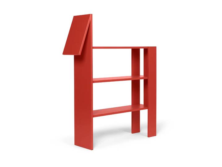 Ferm Living Bibliothèque Horse 91x111 cm Poppy Red