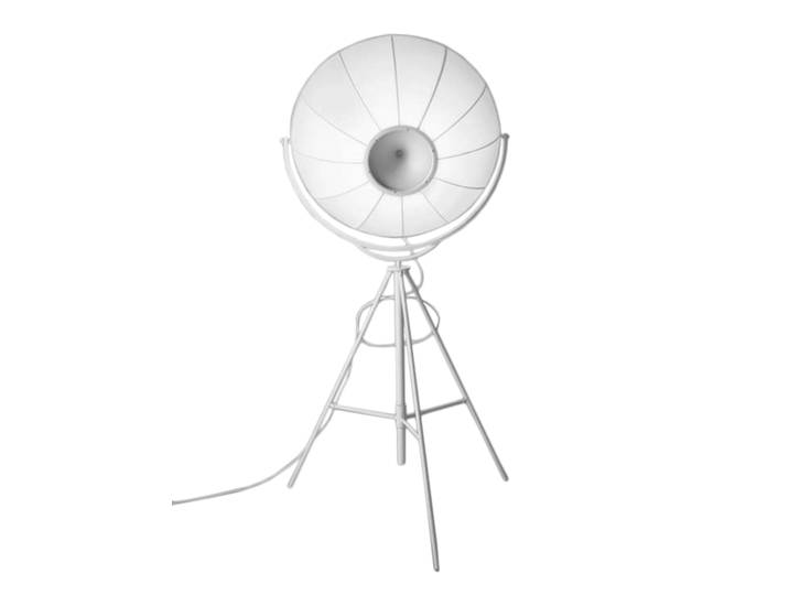 PALLUCCO FORTUNY lampadaire (Blanca - Coton et acier verni)