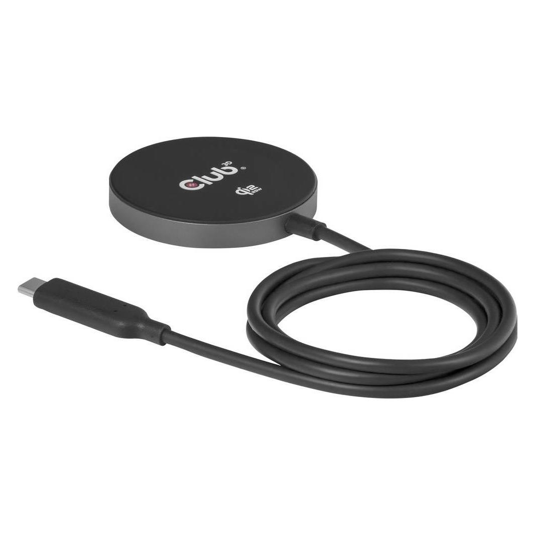 Club 3D Club3D Ladegerät Qi2 USB Typ C 25W wireless schwarz (25 W) (CAC-3027)