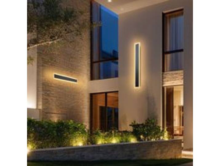 VEVOR Außenwandleuchte, 23,6 Zoll, lange Streifen, moderne Außenwandleuchte, 3000 K Warmweiß, IP65 wasserdicht, rostfreie Außenterrassen-Wandmontagebeleuchtung, für Haus, Veranda, Garage