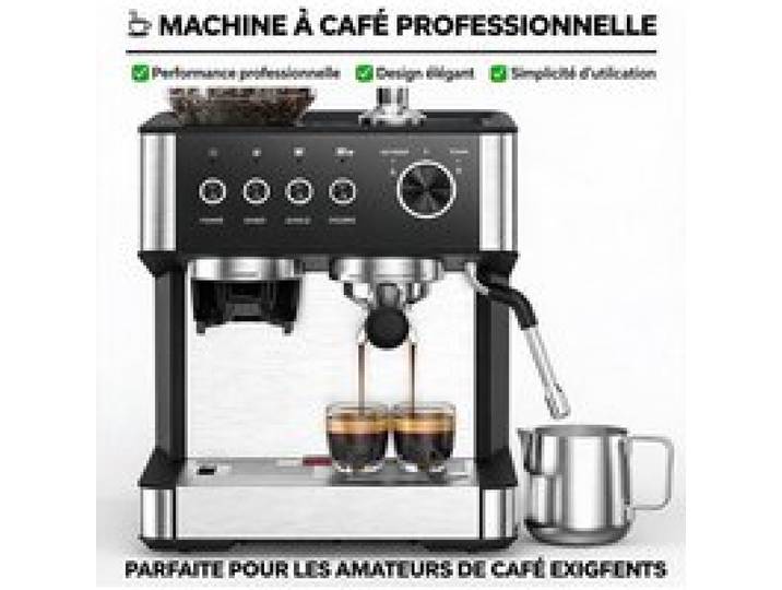 JoyGarden Machine à café automatique 20 bars avec broyeur 30 réglages mousseur lait auto Cold Brew réservoir 2 3L