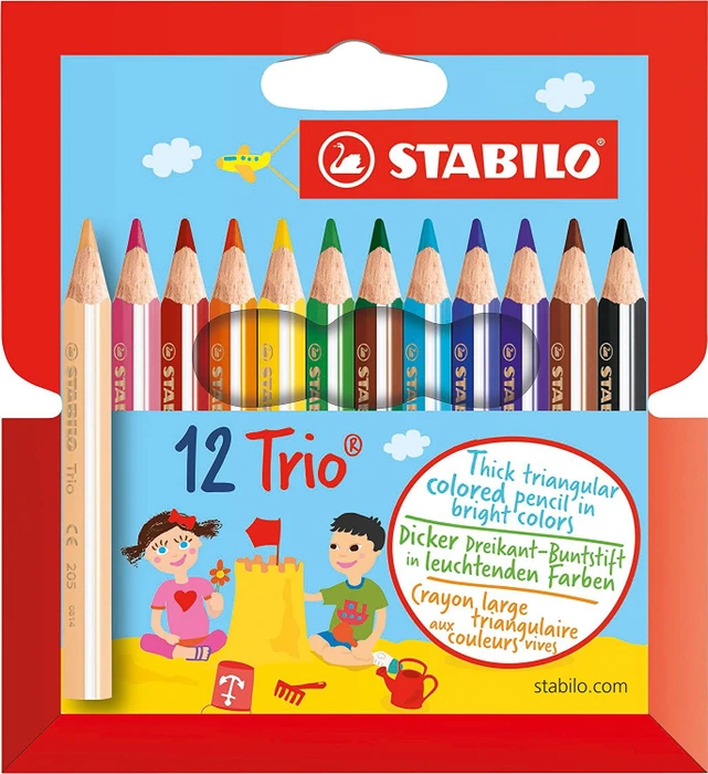 STABILO Trio Thick and Short 12 Stück Packung