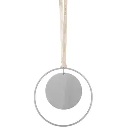 Kitai Weihnachtsanhänger Kreismuster, silber, 4 St.