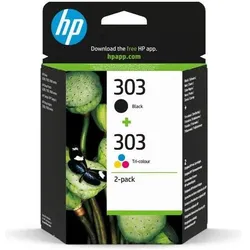 HP, Druckerpatrone, Hewlett-Packard 303 Black/Tri - Color Original Ink, 303