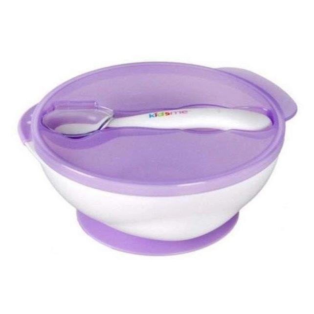 Homla Kidsme bļoda ar piesūcekni vāciņu un termokarotīti Lavender no 9 mēn. 9832LA (9832LA)
