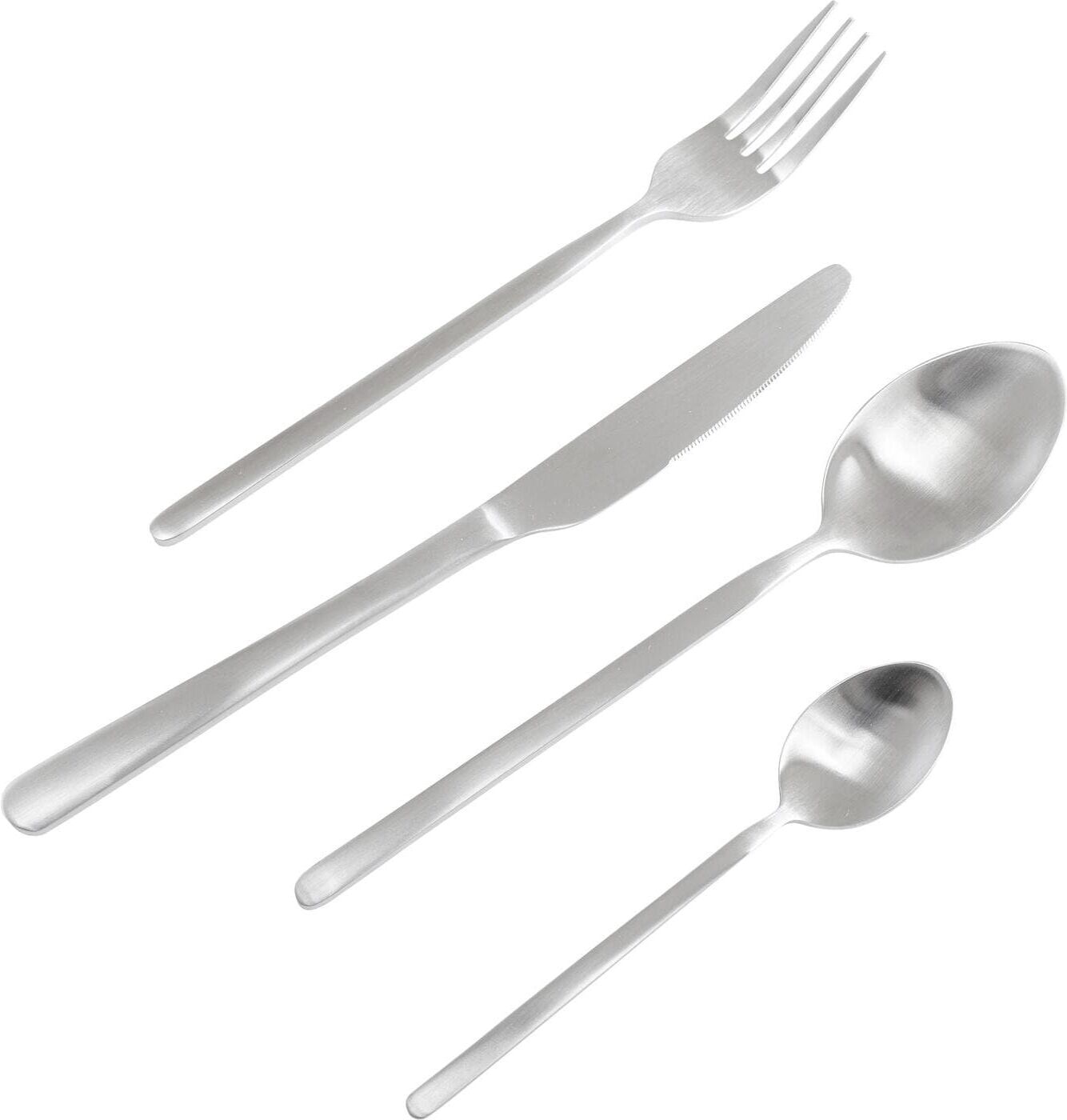 Besteck-Set KARE DESIGN "Gloria, 16-teilig", silber, 16, Edelstahl, Essbesteck-Sets, Besteck-Set silber 16
