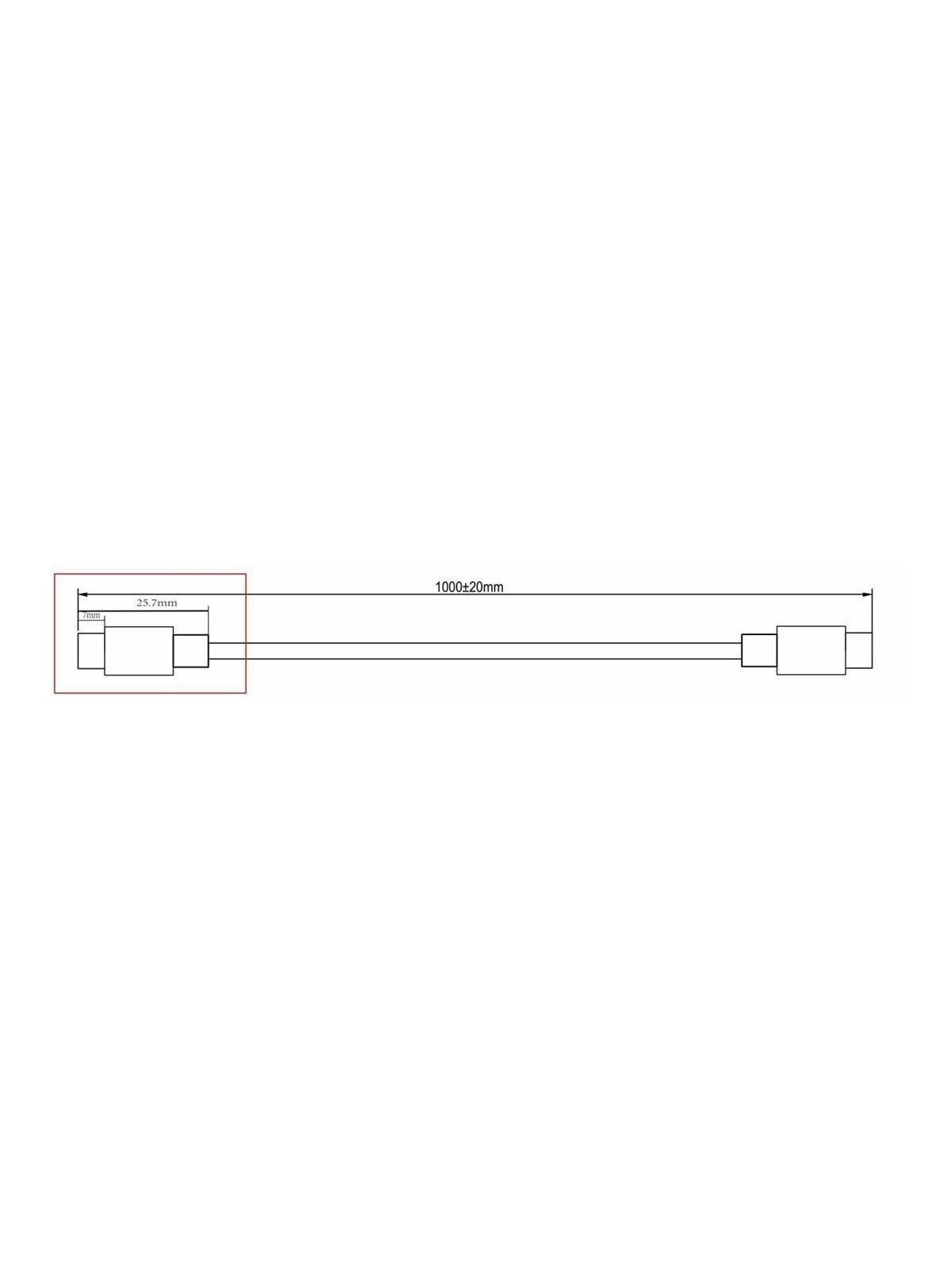 MicroConnect - USB-C cable - USB-C to USB-C - 1 m