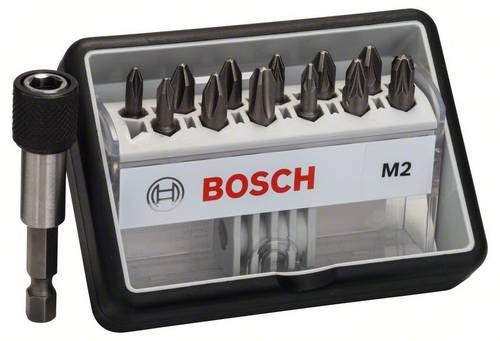 Bosch Accessories Robust Line 2607002564 Bit-Set 13teilig Kreuzschlitz Phillips, Kreuzschlitz Pozidriv