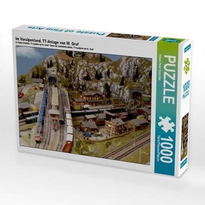 CALVENDO Puzzle Im Voralpenland, TT-Anlage von W. Graf 1000 Teile Puzzle quer | 1000 Teile Lege-Größe 64 × 48 cm Foto-Puzzle für glückliche Stunden