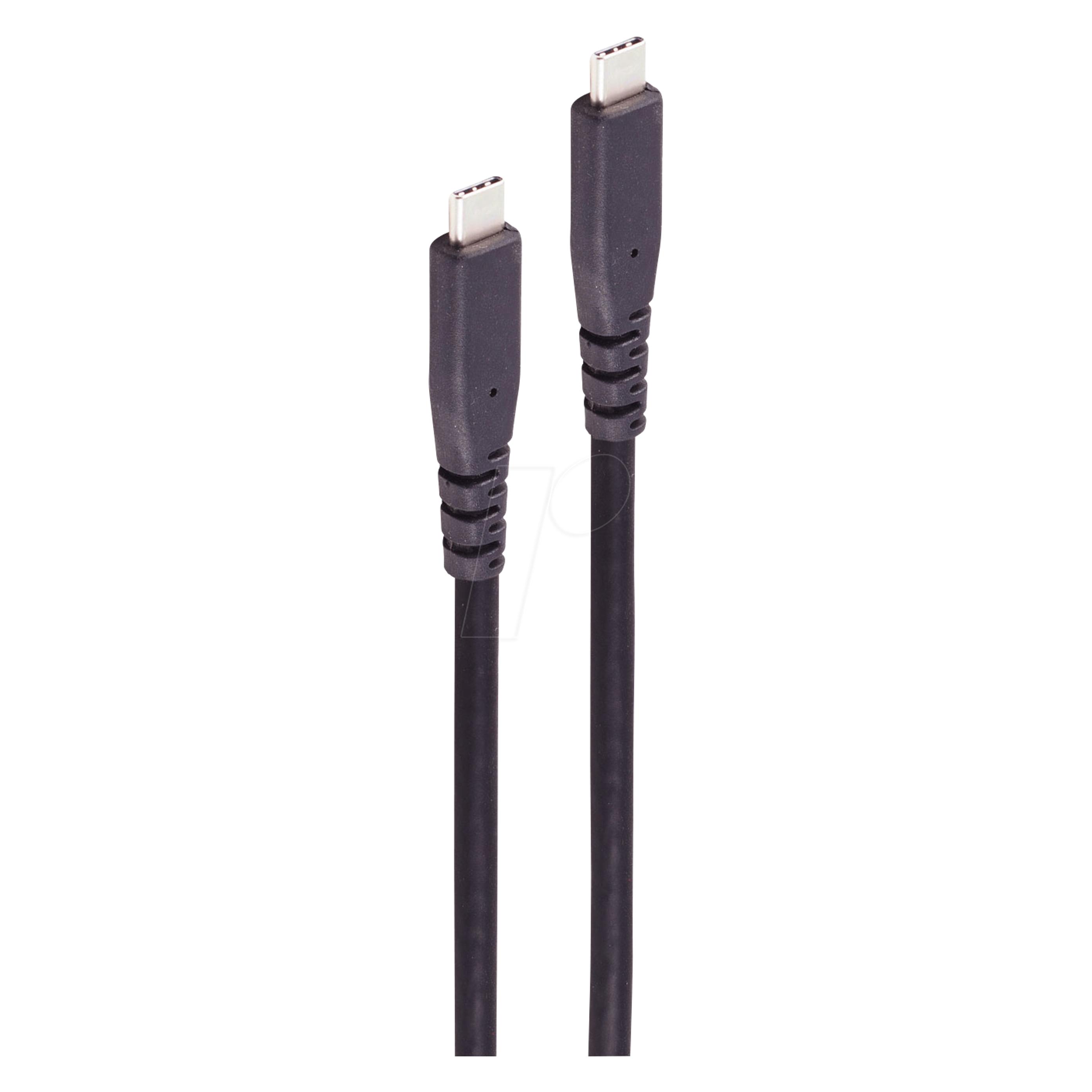 Shiverpeaks --USB Kabel Typ-C Verbindungskabel, 3.2 Gen 2x2, TPE, 2,0m (BS13-57035) (2 m, USB 3.2 Gen 2x2, 240 W) (BS13-57035)
