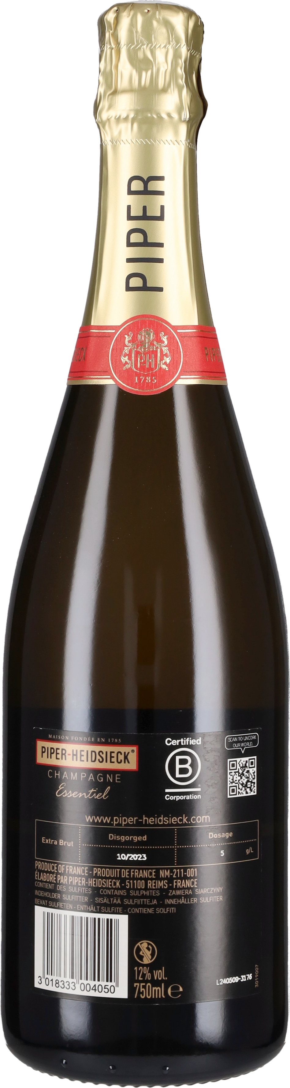 Piper Heidsieck Champagne Extra Brut 'Cuvée Reserve Essentiel'