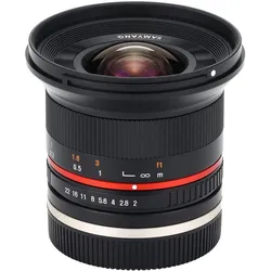Samyang 12mm f/2 NCS CS - Sony E (Sony E, APS-C / DX), Objektiv, Schwarz