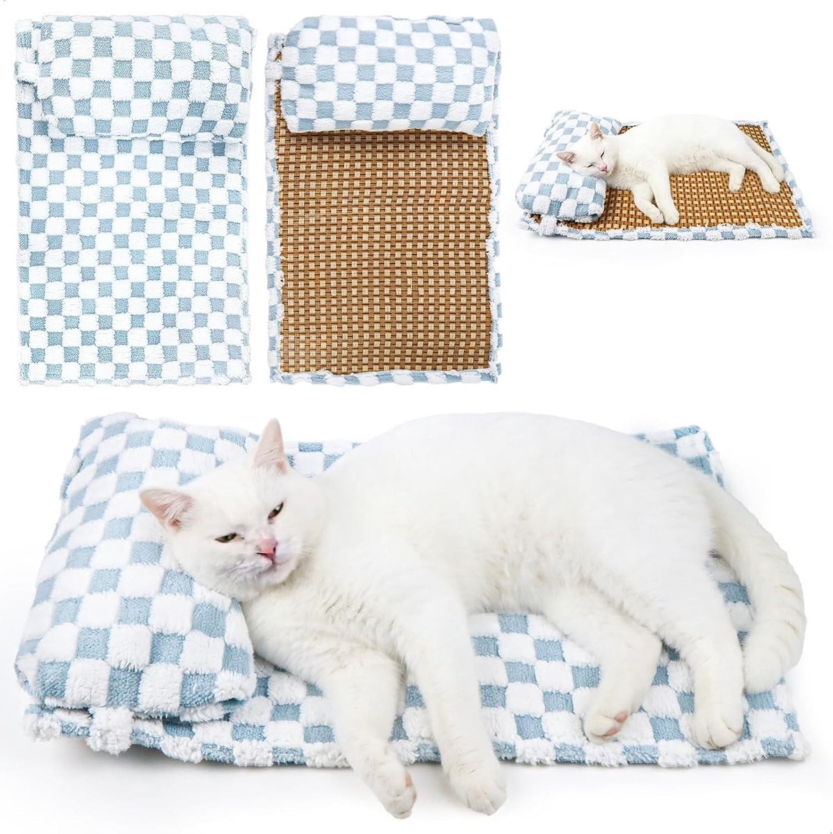 Koelmat voor honden en katten, dubbelzijdig en wasbaar, 60 x 40 cm