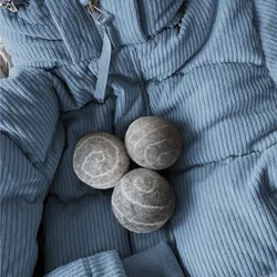 DRYER DOTS Trocknerbälle 4er, 100% Wolle, grau