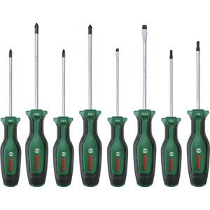 Bosch Schraubendreher 1600A02BX8, Set, Schlitz, Kreuzschlitz, Torx, 8-teilig