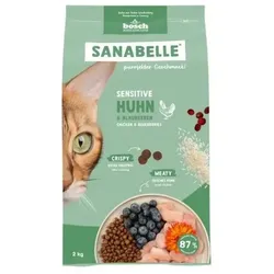 Sanabelle 1 x 2kg Sensitive Huhn Katzentrockenfutter