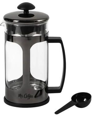Mr. Coffee 30 Ounce Daily Brew French Press Coffee Maker in Gunmetal